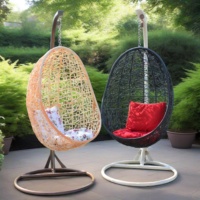 Fauteuil suspendu d'extérieur en rotin, style panier, pour jardin et patio, idéal pour la vente en gros, utilisable en intérieur et en extérieur