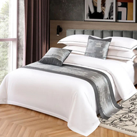 Ensemble de linge de lit délicat pur 100% coton couvre-lit double
