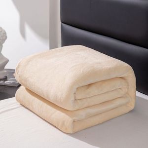 Luxury Eco-Friendly Flannel Blanket Knitted Comfortable Stylish Plain Design Printed Reusable Warm <b>Throw</b> Office Home Decorative - Product Image 6