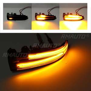 2 clignotants LED dynamiques pour rétroviseurs latéraux, compatibles avec Mercedes Benz W204 CLA A B C E S GLA GLK CLS Classe W176 W212 - Product Image 2
