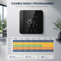 HY531 Modern Smart Life Asistente de Google Termostato montado en la pared Bloqueo para niños Comunicación WiFi para calentar PC 90V-240V
