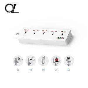 UE Universal eléctrico <span class=keywords><strong>3</strong></span> <span class=keywords><strong>Usb</strong></span> <span class=keywords><strong>Protector</strong></span> contra sobretensiones Cable de extensión multifuncional <span class=keywords><strong>Socket</strong></span> Desktop GAN Power Strip con <span class=keywords><strong>USB</strong></span> - Product Image 2