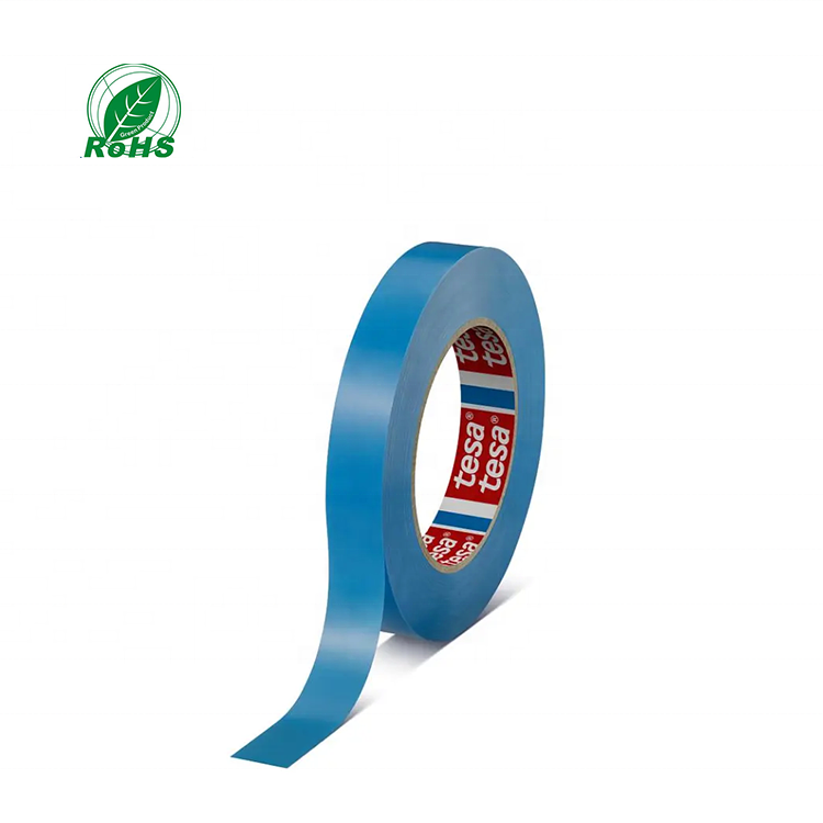 TESA 64250 Self-Adhesive Mopp Film Blue Rubber Fixing Strapping Tape for Safe Transportation Shipping Masking Tape