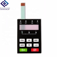 Custom Membrane Switch Industrial Keypad Keycap PET PC Material Waterproof Eco-friendly HMI Application Clear Transparent Window