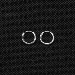 Petites boucles d'oreilles créoles argentées couleur or punk <span class=keywords><strong>pour</strong></span> femmes et hommes, boucles d'oreilles gothiques, bijoux hip hop, piercing de <span class=keywords><strong>cartilage</strong></span> - Product Image 5