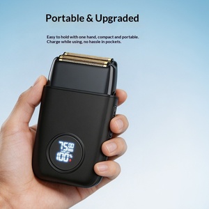 <span class=keywords><strong>Afeitadora</strong></span> de <span class=keywords><strong>Barba</strong></span> de Larga Duración con Pantalla Digital, Batería de 1400mAh, 7500 RPM, Resistente al Agua IPX6, para Cuidado Facial - Product Image 5