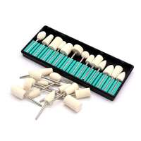 Kit de meules et de roues de polissage en laine OEM avec poignée pour outil rotatif Dremel, accessoires pour meuleuse à mortaiseuse