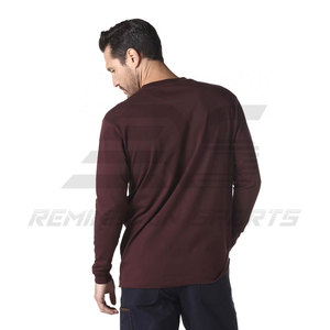 Custom Made Men's Long Sleeve T-Shirts in Best Material Factory Direct Supplier Custom <b>Logo</b> Long Sleeve T Shirt - Product Image 6