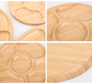 <span class=keywords><strong>Assiette</strong></span> à dîner ronde en <span class=keywords><strong>bambou</strong></span> fendu - Product Image 6