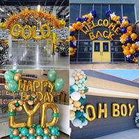 Nouveautés en gros : Ballons en aluminium épais de 40 pouces, diverses couleurs, pour fêtes et remises de diplômes, en vrac