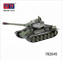 2.4G simulation sonore T-34 télécommande bataille réservoir avec musique légère