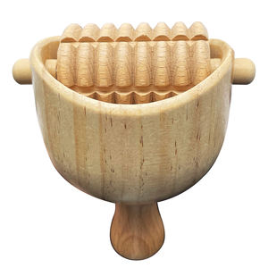 Taza de masaje <span class=keywords><strong>sueca</strong></span> de terapia de madera a precio de fábrica <span class=keywords><strong>con</strong></span> <span class=keywords><strong>rodillo</strong></span>, herramienta de terapia de madera colombiana para el drenaje linfático, cuidado de la salud - Product Image 2