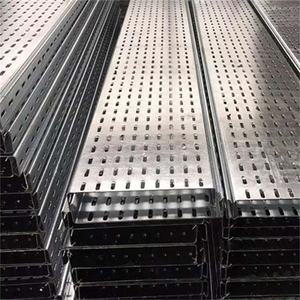 CE認証取得済み、カスタマイズ可能な、売れ筋の産業用建設換気型穴あき亜鉛メッキ鋼ケーブルトレイ - Product Image 1