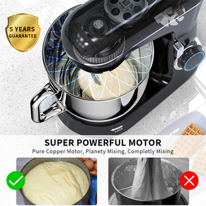 Mélangeur sur socle professionnel 450W 120V appareil ménager pâte gâteau pâtisserie <span class=keywords><strong>Robot</strong></span> avec bol mélangeur Source électrique - Product Image 5