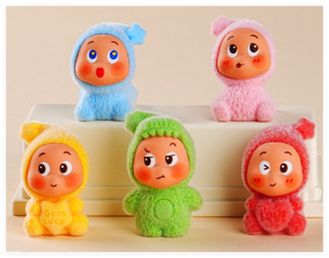 Miniature Luminose per Bambini, Statuette 3D di Angioletti Seduti, Decorazioni per Torte, Giocattoli Portafortuna - Product Image 1