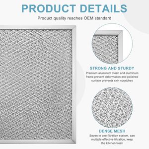 <b>Range</b> Hood Filter S97006931 Aluminum Mesh Oil Stain Filter for Broan Nutone - Product Image 2