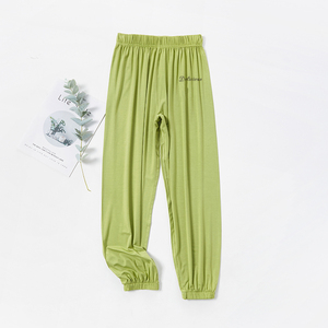 Özel rayon modal uyku pamuk kadın pijama ev koşucu pantolonu