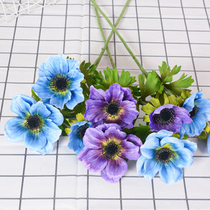 Flower Delight - Flor de Anémona Artificial de Color Mixto, Flor de Seda Realista para Decoración del Hogar, Accesorios para Bodas - Product Image 3