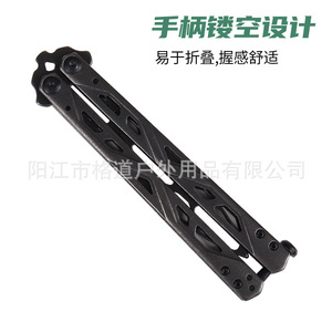 Cuchillo de práctica tipo mariposa KS 4950TR, sin afilar, cuchillo de práctica tipo mariposa totalmente de acero - Product Image 5