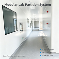 Panneau sandwich en laine de roche GMP, ignifuge A1, isolation thermique pour murs et toitures, certifié CE, salle blanche, hôpital