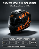 Casque de moto intégral de sécurité en ABS avec double visière, nouvelle norme DOT approuvée, boucle à dégagement rapide