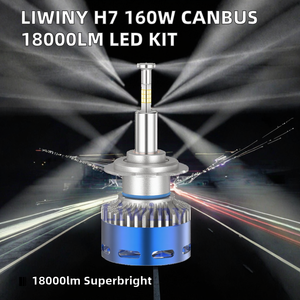 ชุดแปลงหลอดไฟ LED Canbus Liwiny H7 160W 18000lm 12V สำหรับไฟหน้ารถยนต์รุ่นใหม่ รองรับ H1/H4/H7/H11/9005/9006/9012 - Product Image 2