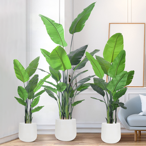 Décoration verte Grandes plantes artificielles Oiseau de paradis Bananier artificiel Fleurs et plantes décoratives pour la maison et le bureau - Product Image 4