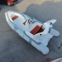 Ponton rigide de luxe sur mesure Jet Boat Ce yacht à rames pêche en côtes Kayak à moteur en fibre de verre avec bateau de vitesse gonflable
