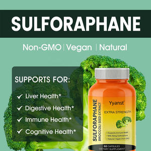 Cápsulas de Semillas de Brócoli con Sulforafano para la Salud Inmunológica y Digestiva de Adultos, Desintoxicación del Hígado, Gestión de Energía - Personalización de Marca Privada - Product Image 3