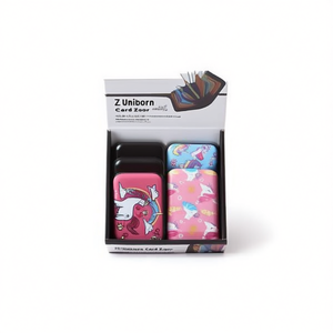 Porta carte Z Unicorn con chiusura a clip in metallo da 6 pollici, design colorato per bambini e ragazze - Product Image 2