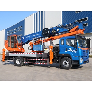 JIUHE hava çalışma kamyonu 45VK 45 <span class=keywords><strong>m</strong></span> katlanır teleskopik bom yüksek Lift çalışma platformu kamyon çalışma anteni - Product Image 3