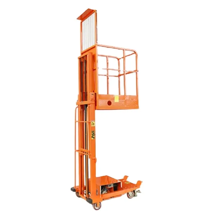 Mobile Aerial Stock Picker Auxiliary Walking Electro-Hydraulic Lifting Platform Car DYT2-2.7S