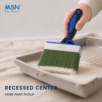 Pinceau de peinture DIY MSN à poils creux mélangés pour une application lisse, manche ergonomique, outil de décoration en gros