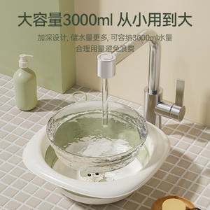 Bassin pliable pour bébé, grand, carré, en plastique épais, multifonctionnel, pour l'utilisation en tant que toilette pour nouveau-né, avec un design de dessin animé - Product Image 4