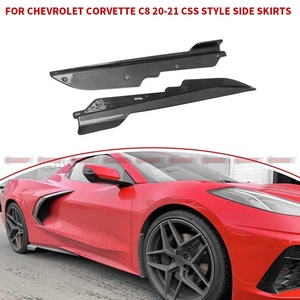 Jupes latérales de voiture en fibre de carbone de haute qualité, style Commas, pour Chevrolet Corvette C8 - Product Image 4