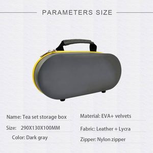 Estuche de Almacenamiento para Juego de Té de EVA, Bolsa de Viaje Portátil para Juego de Té Gong Fu, Bolsa para Tazas de Café y Té - Product Image 6