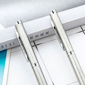 1.0Mm Custom Metal Logo Business Hotel Corporate Advertising Gift Rotating Stainless Steel Color Ballpoint <b>Pen</b> - Product Image 3