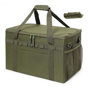 Sac de rangement tactique pour le camping, sac utilitaire, organisateur de cuisine de camping avec porte-hache et bandoulière - Product Image 2