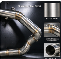 Système d'échappement complet de course modifié de qualité européenne pour moto V8, compatible JOG V8, DIO, BWS, ZX, DIO90, RR, DIO 26AA, ZX 26AA