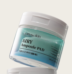 แผ่นมาส์กหน้า FROM THE SKIN AIRY Ampoule Pad ผลิตภัณฑ์บำรุงผิวจากเกาหลี ช่วยเติมความชุ่มชื้น ปรับสภาพผิว ผลัดเซลล์ผิว แผ่นโทนเนอร์สำหรับใช้ทุกวัน เนื้อสัมผัสสองชั้น - Product Image 1