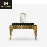 Meuble de luxe pour chambre à coucher Coiffeuse moderne pour chambre à coucher Coiffeuse de maquillage avec miroir