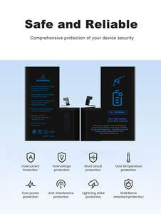 KL ลิเธียมไอออนของแท้อุปกรณ์เสริมโทรศัพท์มือถือ<span class=keywords><strong>แบ</strong></span><span class=keywords><strong>ต</strong></span>เตอรี่ความจุสูงสำหรับ <span class=keywords><strong>iPhone</strong></span> 6S 7 8 PLUS X 11 12 13 15 PRO MAX 6g - Product Image 5