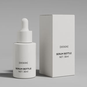 Envases <span class=keywords><strong>de</strong></span> <span class=keywords><strong>Vidrio</strong></span> Negro Esmerilado <span class=keywords><strong>de</strong></span> Lujo <span class=keywords><strong>de</strong></span> 40 ml, 30 ml y 50 ml, Cilíndricos y Gruesos, con Gotero Ancho para Suero Facial y Aceites Cosméticos - Product Image 2