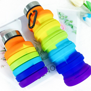 ขวดน้ำพับได้ซิลิโคนพกพาสำหรับเดินทาง ปลอดสาร BPA ขายส่งจากโรงงาน - Product Image 2