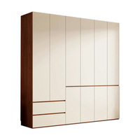 Armoire coulissante de style moderne de haute qualité en bois massif et panneaux de fibres à densité moyenne pour la chambre à coucher