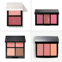 Palette de fards à joues pour le visage, maquillage végétalien de haute qualité avec poudre brute, vente en gros