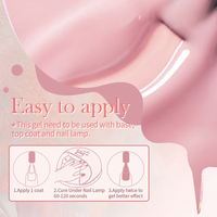 BORN PRETTY 250g Gel Polish Translucide Rose Blanc Lacté Nude Rechargeable Semi-Permanent Soak Off UV Vernis à Ongles
