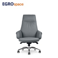 Solution de mobilier de conférence personnalisée EGROspace, chaise de bureau ergonomique pivotante en cuir réglable