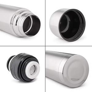 Botol air termos Stainless Steel, botol air termos kinerja tinggi, Flask vakum dinding ganda bentuk peluru Stainless Steel 18/8