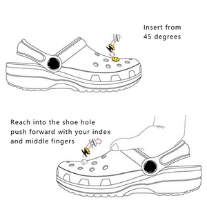 Ensemble de décoration de chaussures fleurs colorées perles de luxe fleur de chaussure breloques adultes enfants chaussures breloques accessoires - Product Image 6